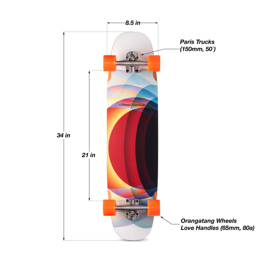 Compact Carving & Pumping Complete Longboard