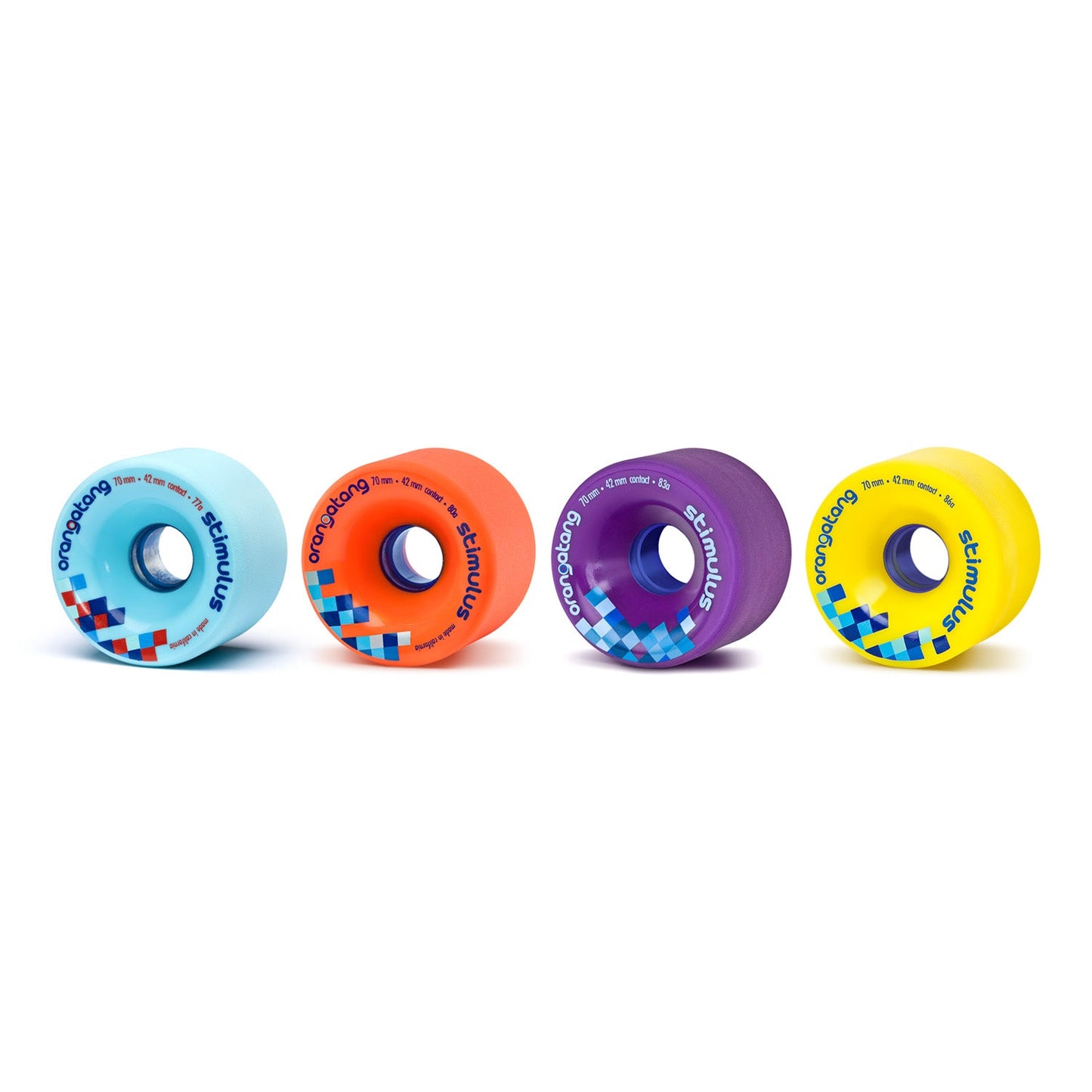 Versatile Longboard Wheels — 70mm All-Around Set for Any Terrain