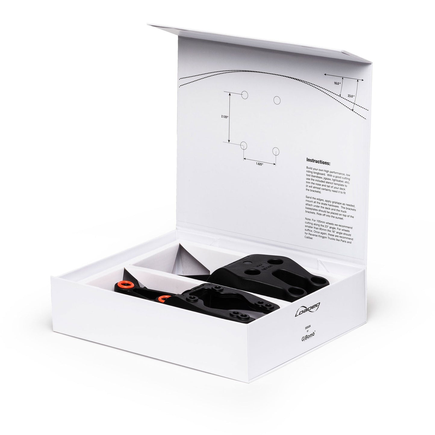 Longboard Drop Kit — Low Ride Height Brackets for Improved Stability