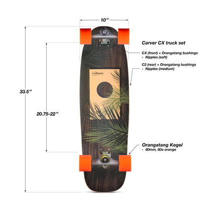 Performance Surfskate Board, Carve Ready