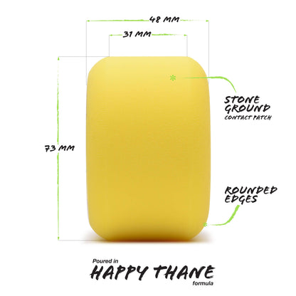 High-Speed Wheels — 73mm Freeride Downhill Longboard Set