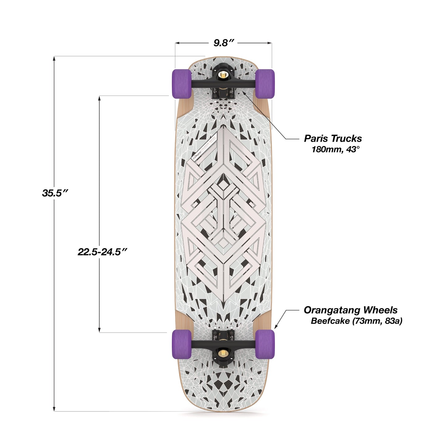 Short Nose Freeride Longboard — Complete Setup